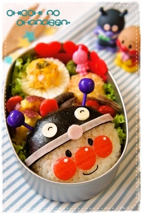 *キャラ弁* バイキン頭巾なアンパンマン