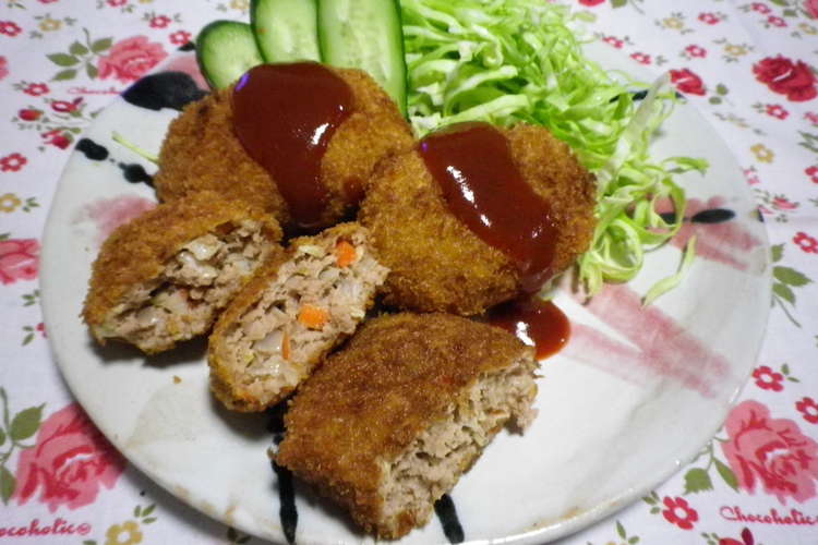 簡単 野菜たっぷり 満腹メンチカツ レシピ 作り方 By ﾕｷ クックパッド