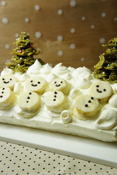 Snowクリスマスケーキ☆の写真
