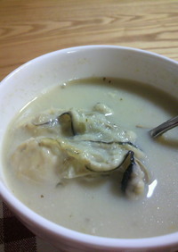 牡蠣とごぼうのスープ