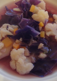 紫キャベツのパープルスープ