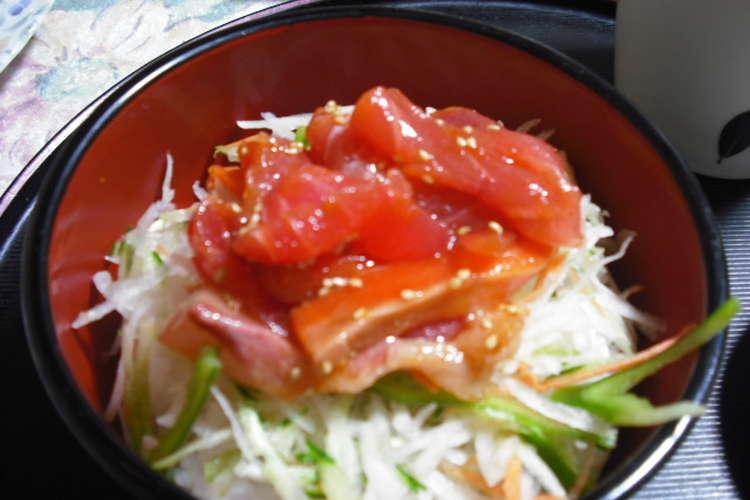 お得なハンパ刺身で簡単ユッケ丼 レシピ 作り方 By トドちゃん クックパッド 簡単おいしいみんなのレシピが361万品