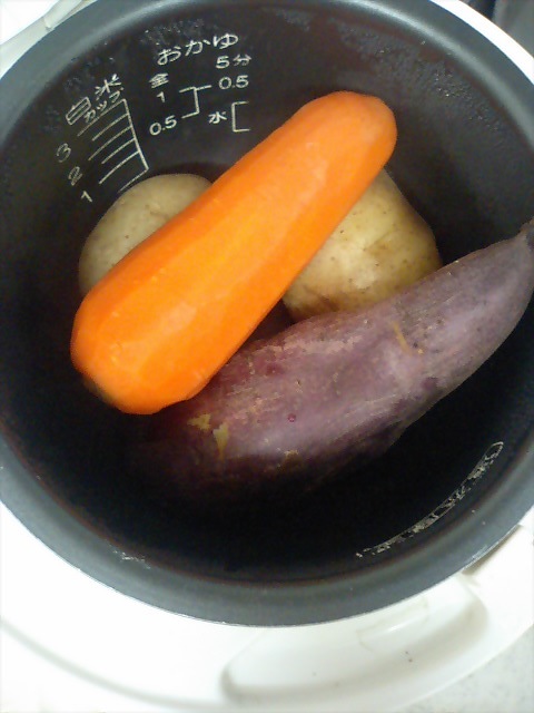 炊飯器にお任せで根菜調理が楽ちん！の画像