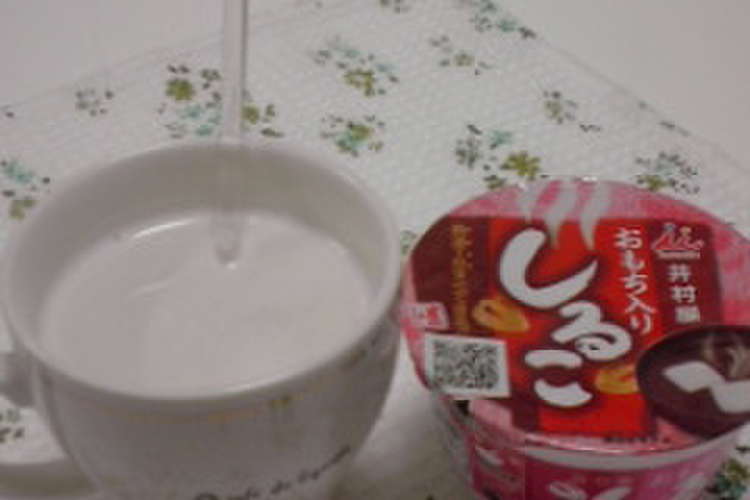 飲み物 おやつ おしるこミルク レシピ 作り方 By ぽひぽん クックパッド 簡単おいしいみんなのレシピが373万品