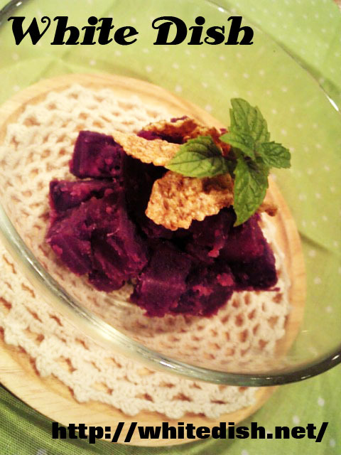 紫芋のサイコロころころの画像