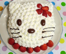 誕生日に簡単♪立体キャラデコケーキ♪