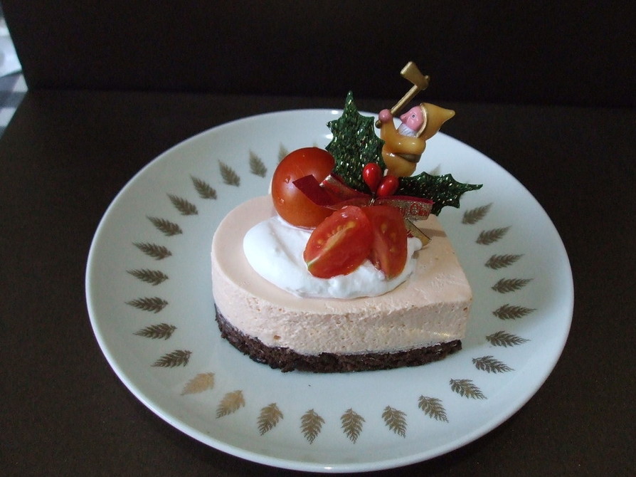 トマトのレアチーズケーキ☆の画像
