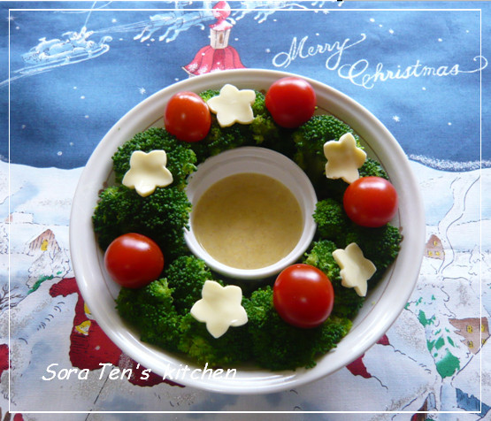 クリスマス☆リースサラダの画像