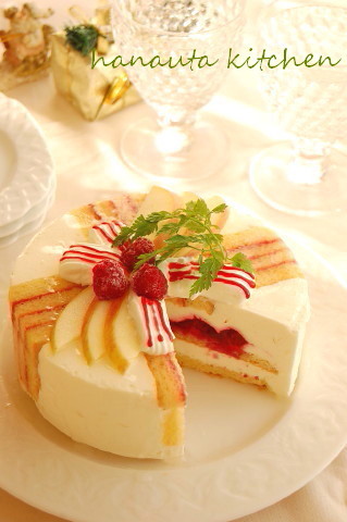 プレゼントBOXのレアチーズケーキ♪の画像