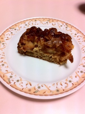 大量消費!?林檎とバナナのスクエアケーキ