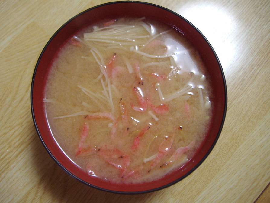 桜海老の味噌汁の画像