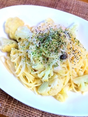カリフラワーのクリームパスタ
