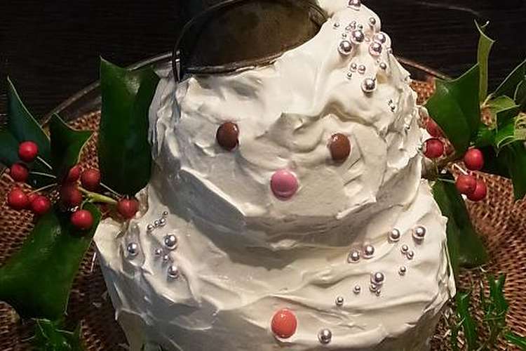 スノーマンのクリスマスケーキ 雪だるま レシピ 作り方 By ｇｏｎママ クックパッド 簡単おいしいみんなのレシピが355万品
