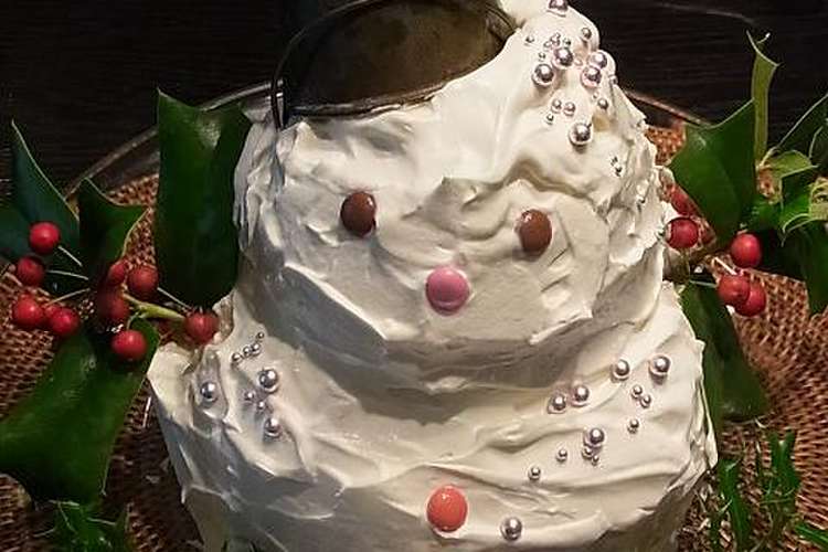 スノーマンのクリスマスケーキ 雪だるま レシピ 作り方 By ｇｏｎママ クックパッド 簡単おいしいみんなのレシピが349万品