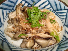 キノコだけのホイル焼き