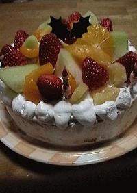 フルーツいっぱいのクリスマスケーキ☆