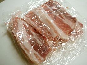 下宿生応援レシピ！豚ばら肉の冷凍保存の画像