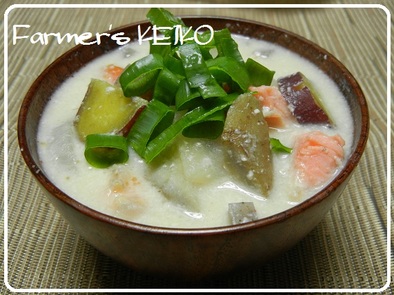 【農家のレシピ】根菜たっぷり☆鮭のかす汁の写真