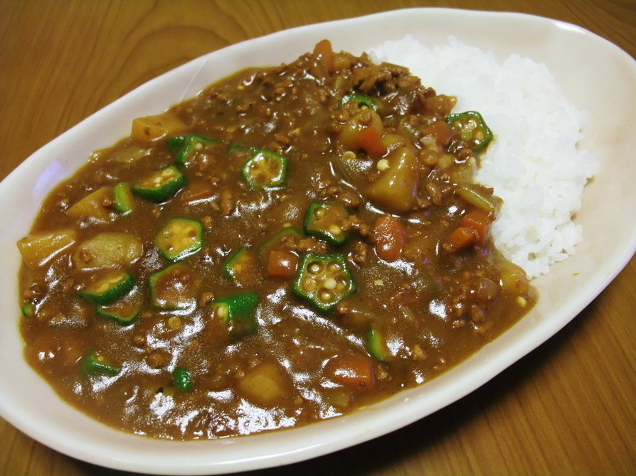 挽肉と基本＆残り野菜　ｄｅ　エコカレー❤の画像