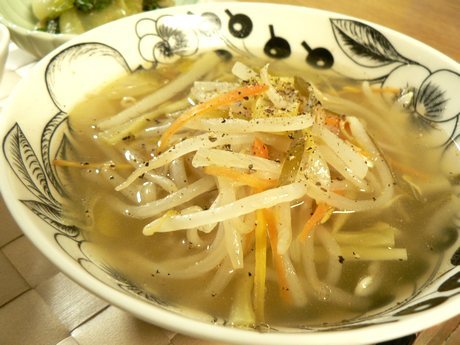 簡単もやしの食べるスープの画像
