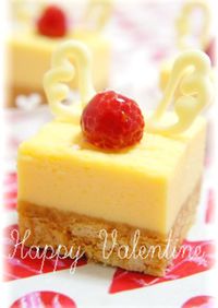 バレンタイン♥ルクエ簡単NYチーズケーキ