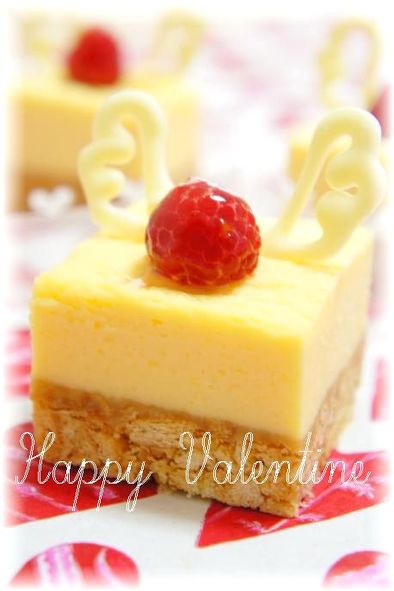 バレンタイン♥ルクエ簡単NYチーズケーキの写真
