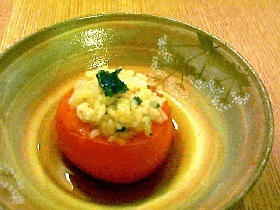トマトにはいった和風リゾット