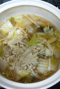 スープがおいしい！中華風肉団子鍋
