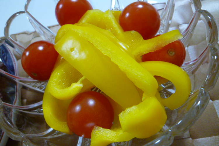 簡単一品 パプリカとミニトマトのマリネ レシピ 作り方 By Putihimo クックパッド