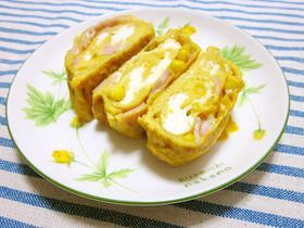 ハムコーン入り♥卵焼き