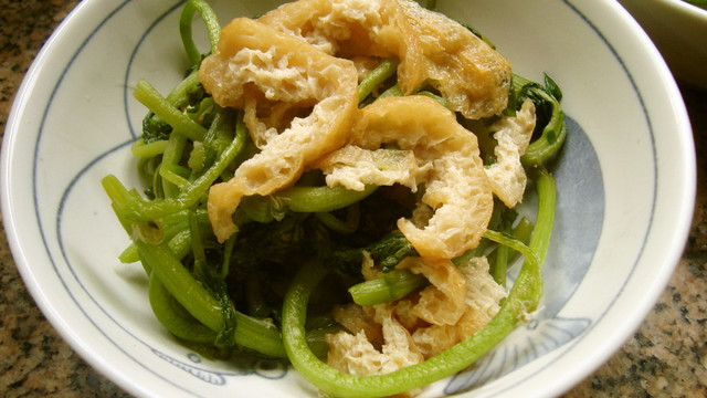 超簡単 クレソンと油揚げのおひたし レシピ 作り方 By さんぱうろ クックパッド