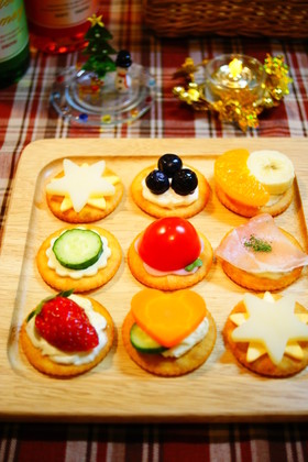 ✿クリスマス*カラフルカナッペ✿