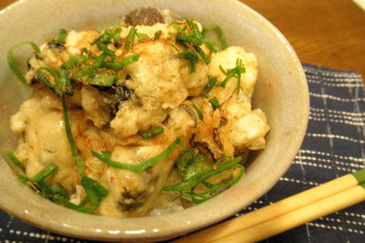 牡蠣の天丼 レシピ 作り方 By げっこまま クックパッド