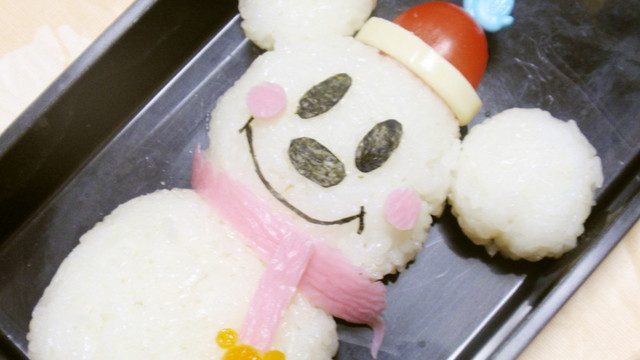 ミッキーの雪だるま キャラ弁 レシピ 作り方 By ドナルドスケリントン クックパッド 簡単おいしいみんなのレシピが349万品