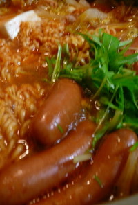 ノンフライ麺 in  トマト鍋