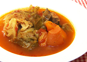 キャベツが旨いお肉の簡単スープの画像