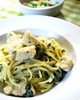 鶏とほうれん草のクリームパスタ