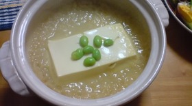 レンジでとろろ豆腐
