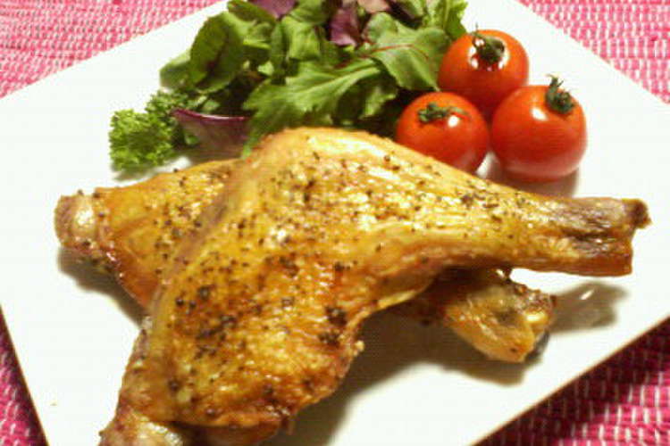 骨付鶏もも肉のﾏｽﾀｰﾄﾞﾛｰｽﾄﾁｷﾝ レシピ 作り方 By ニーナ クックパッド 簡単おいしいみんなのレシピが355万品
