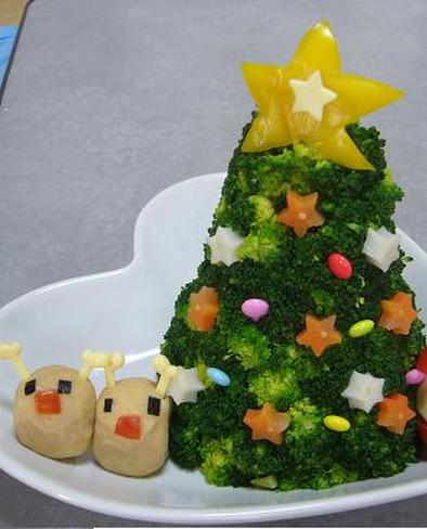 丸ごと食べる！クリスマスツリーのサラダ☆の写真