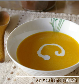 ピーナッツバターかぼちゃのスープの画像