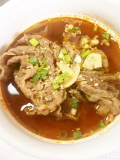 簡単！韓国風牛スープの写真