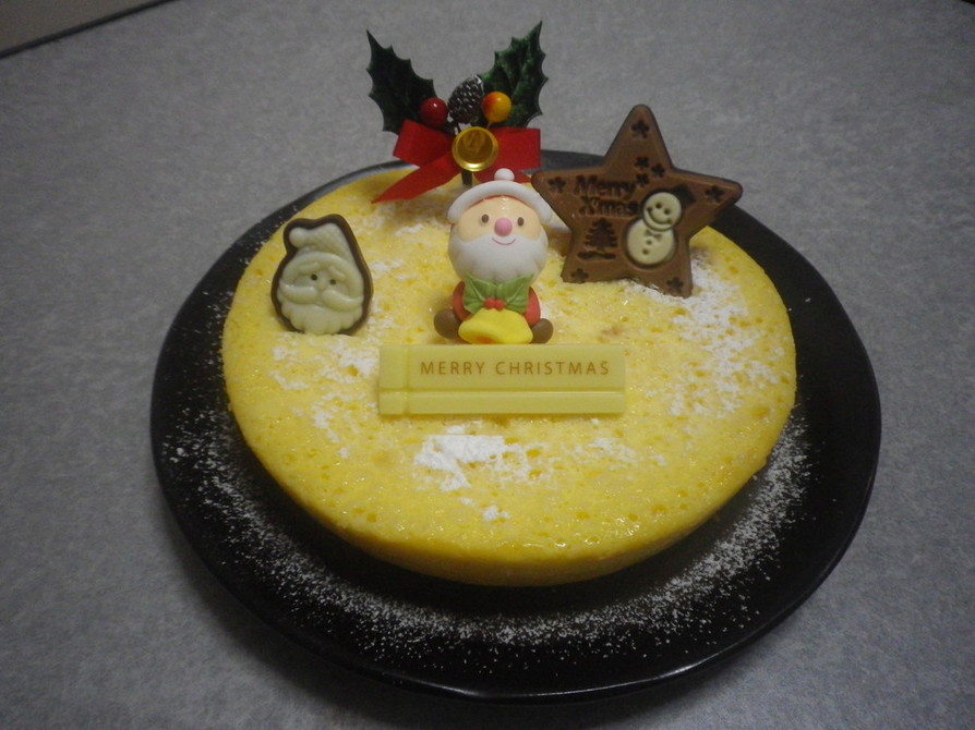 クリスマスケーキ2010☆チーズケーキの画像