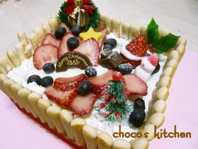 赤ちゃんも一緒に♡クリスマスケーキ!