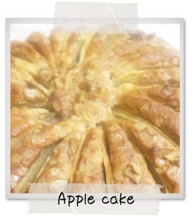 りんごのケーキの画像