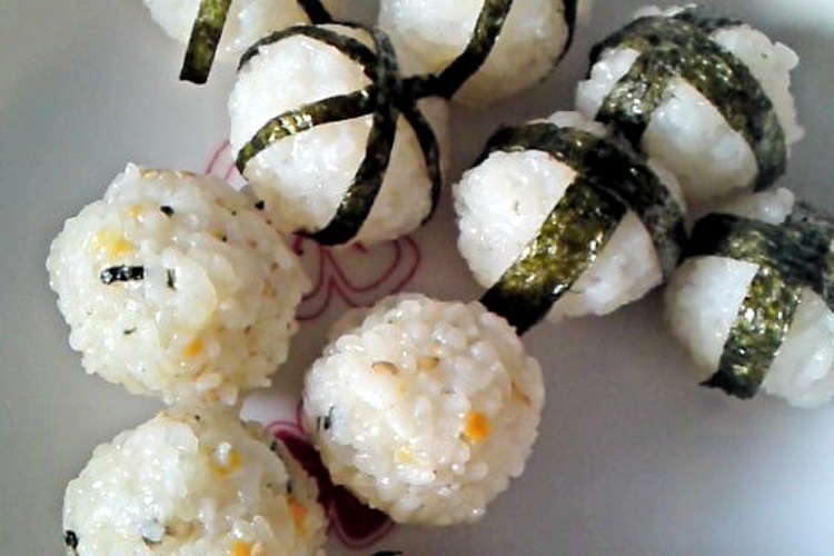 お子様に 可愛い手掴み食べおにぎり レシピ 作り方 By おにぎりまま クックパッド 簡単おいしいみんなのレシピが353万品
