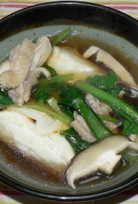 実家の味、鶏肉と小松菜で関東風雑煮