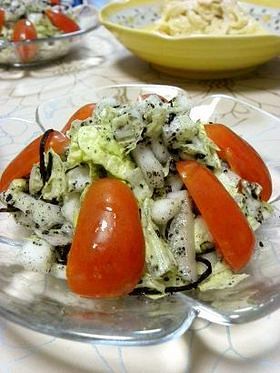 白菜と塩昆布のサラダの画像