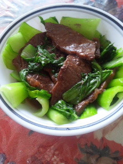 ✿　青梗菜　と　肉炒め　✿の写真