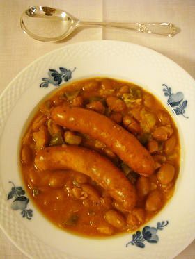 スペインの味☆金時豆とソーセージの煮込みの画像